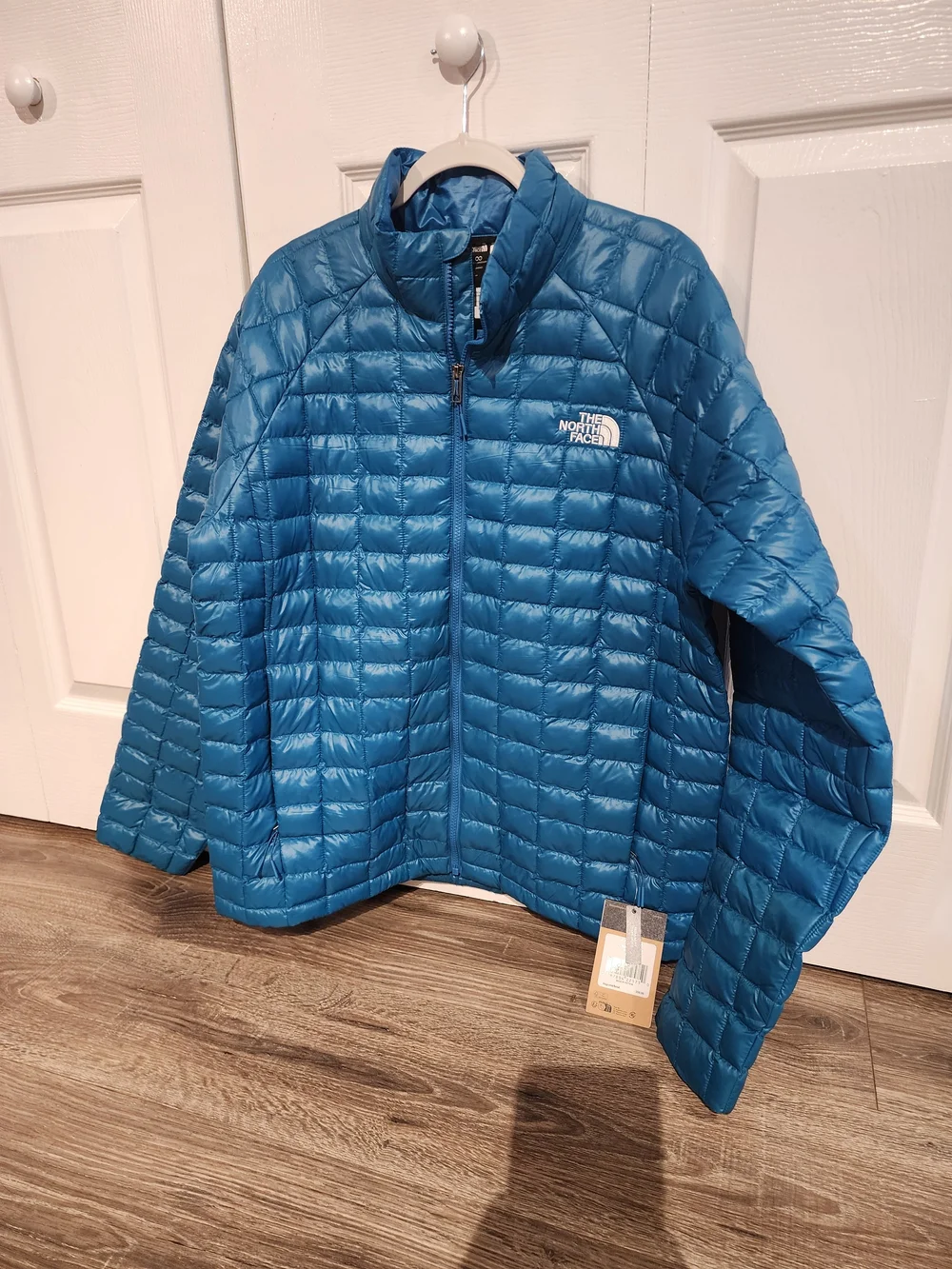 The North Face Mens Thermoball Dusk Blue Quilted Packable Jacket